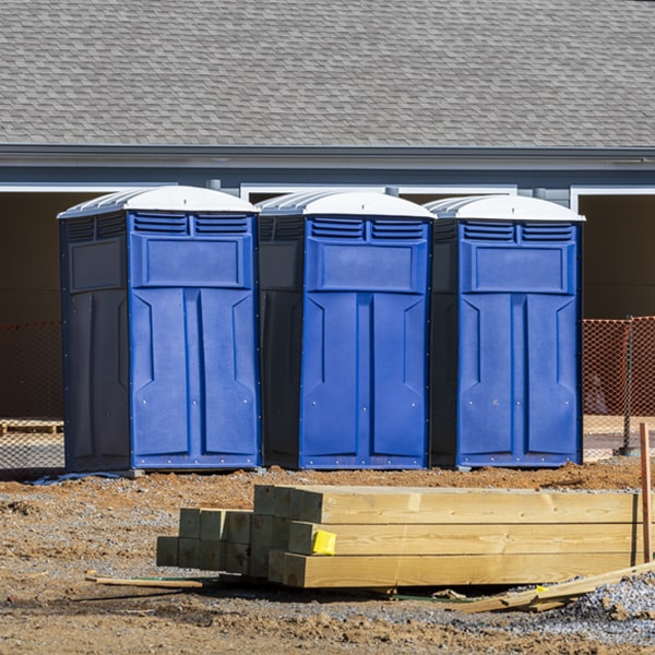 what is the cost difference between standard and deluxe portable toilet rentals in Lyons Falls New York